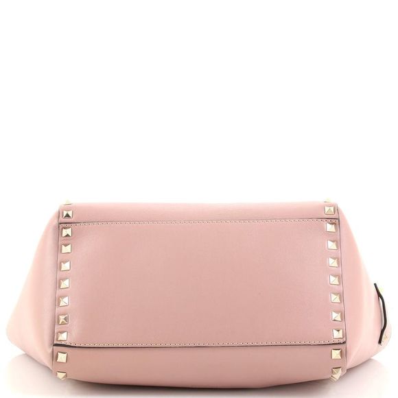 Valentino Garavani Rockstud Tote Rigid Leather Small Neutral - Picture 5 of 9